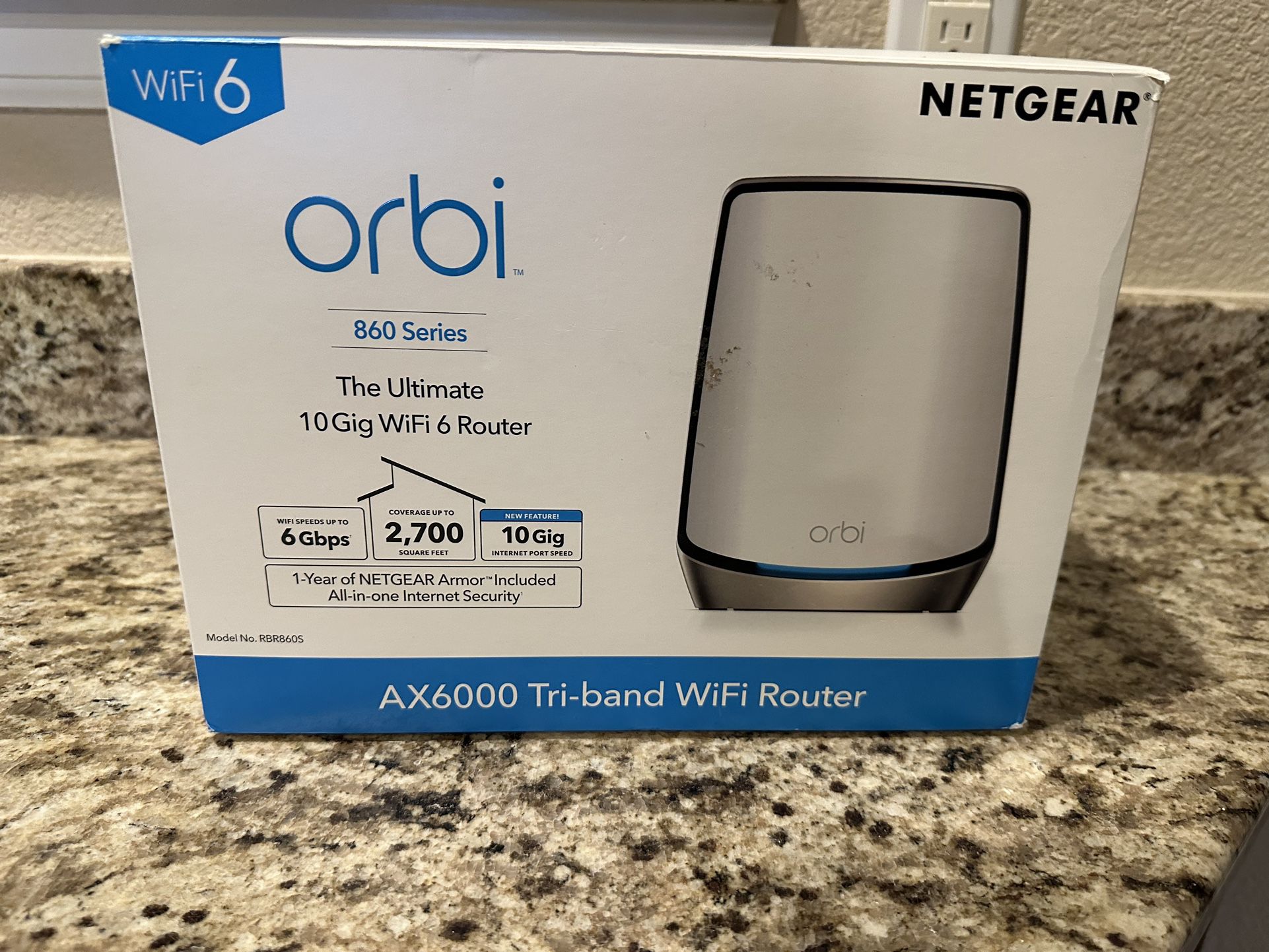 NETGEAR Orbi AX6000 Tri-Band Mesh Wi-Fi Router