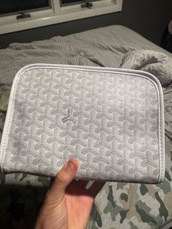 Goyard Zip Wallet White