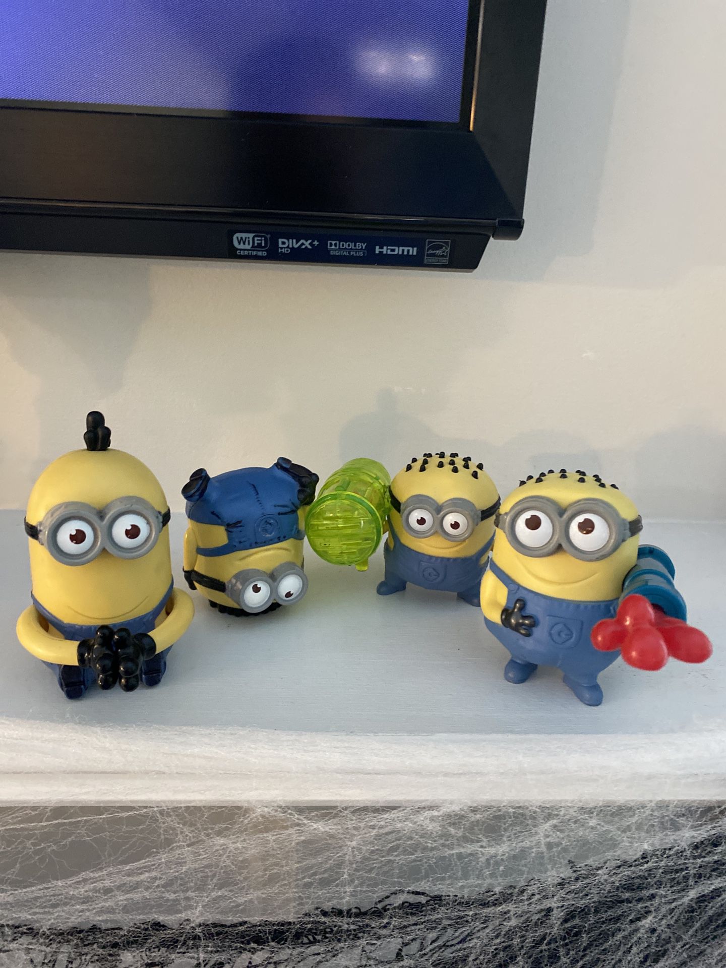 MCDONALD'S HAPPY MEAL TOYS DESPICABLE ME MINIONS Lot Of Four