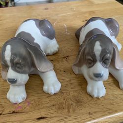 Lladro Sleepy Puppy Porcelain Figurines