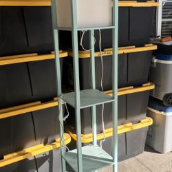 Lamp with shelves