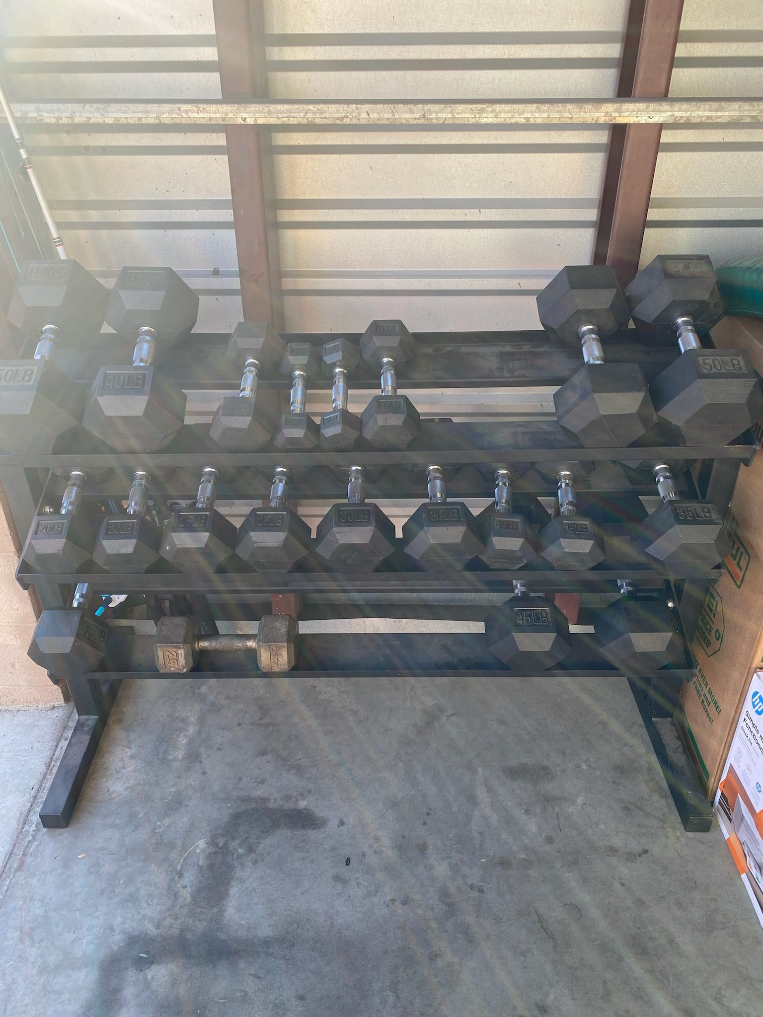 Dumbbell Set & Rack