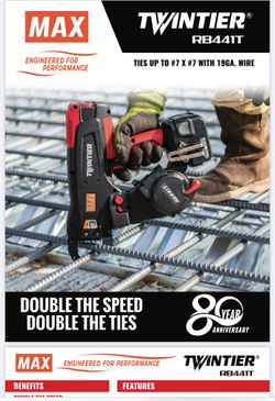 Max  TwinTier Cordless Rebar Wire Tier