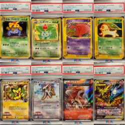 Pokémon Card Assorted PSA Graded JPN ENG Lot Ex Gx Fullart 25th V Vmax Promo 