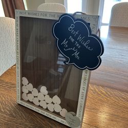 Best Wishes Frame with Drop In hearts