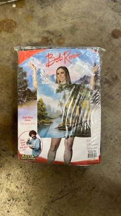 Bob Ross painting dress size is 4- 10