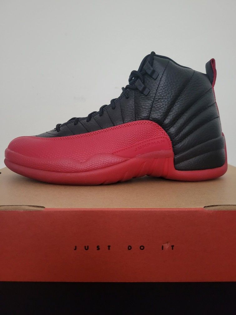 Air Jordan 12 Retro Flu Game (2025) Black/Red ✅️ Size 9.5 Men's 🆕️ DS, Brand New, 💯% Authentic Guaranteed 🔸️Nike AJ12 XII 🔥🔥🔥