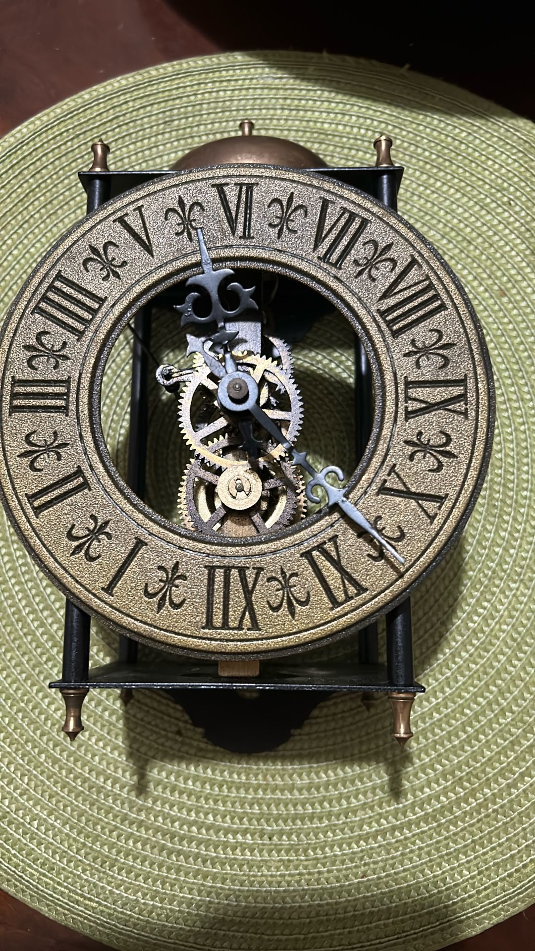 Collectible!! Antique German Skeleton Clock |