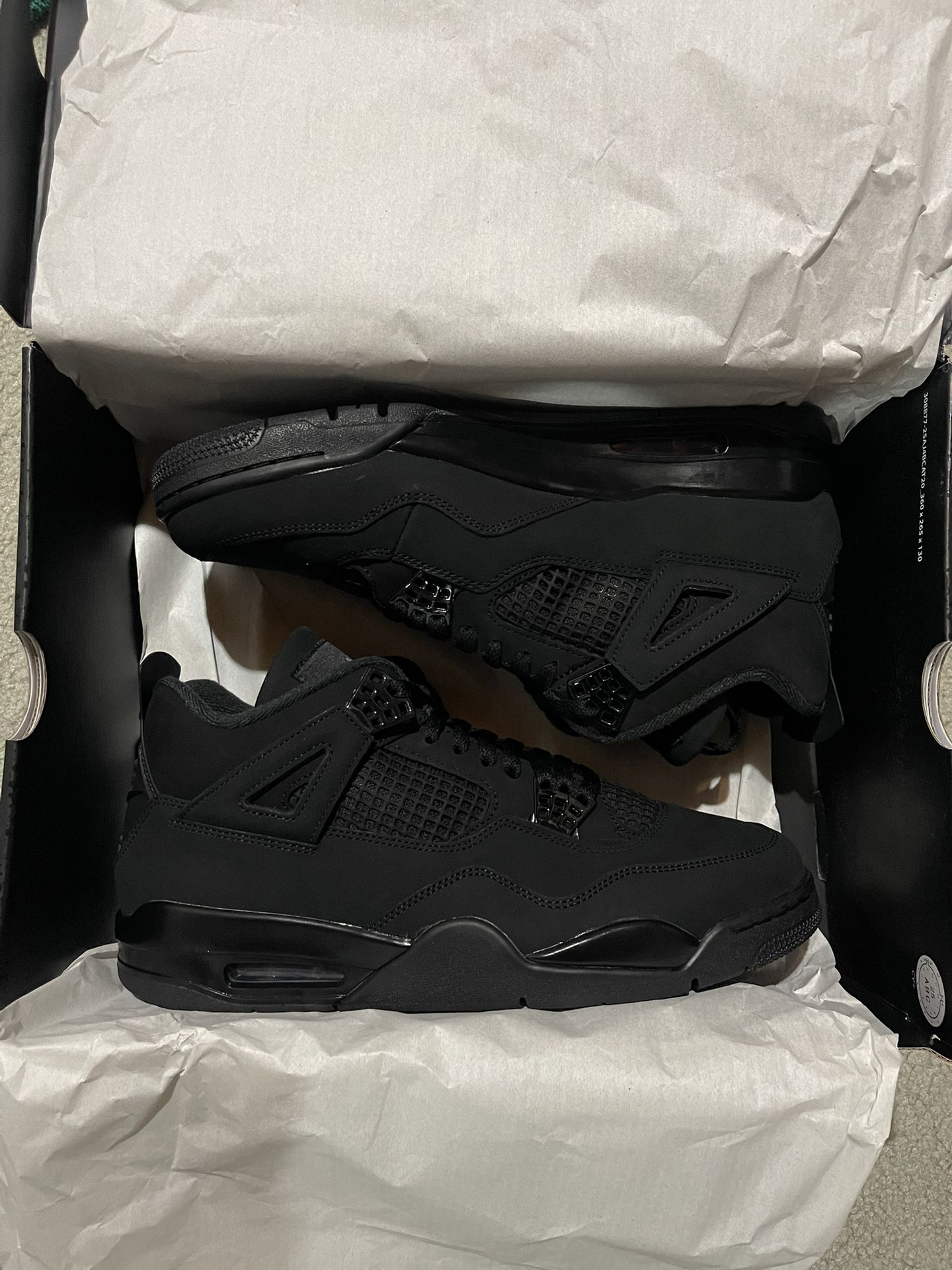 Jordan 4 Retro Black Cat Size 11.5