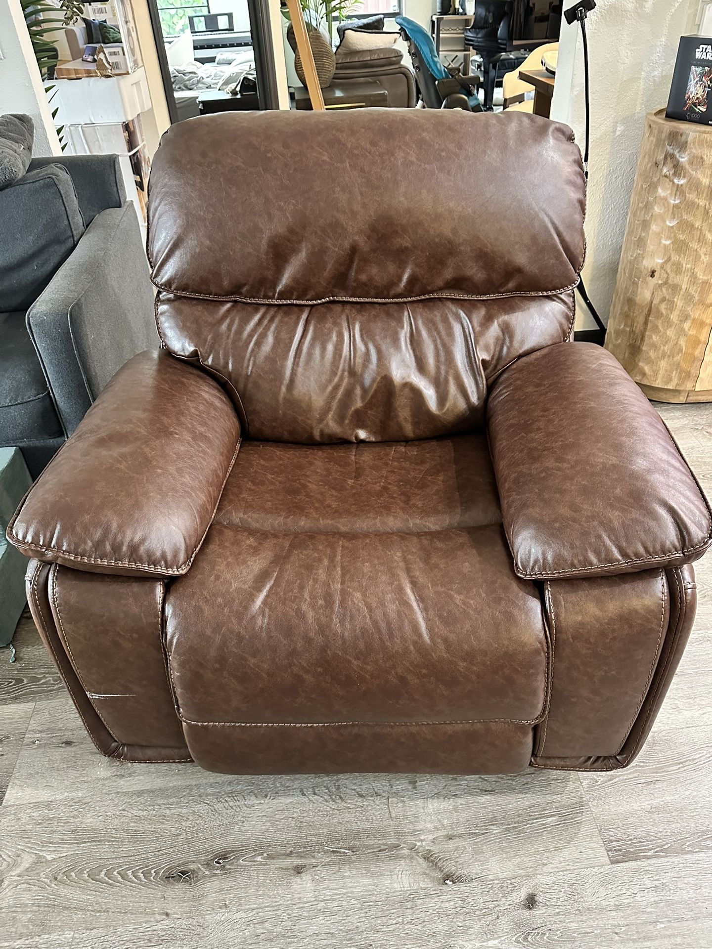 Brown Leather Recliner