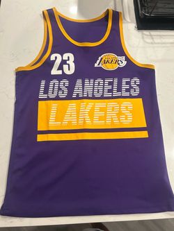 Used Men’s Los Angeles Lakers NBA Dri-FIT Medium Purple & Yellow Jersey Tank Top