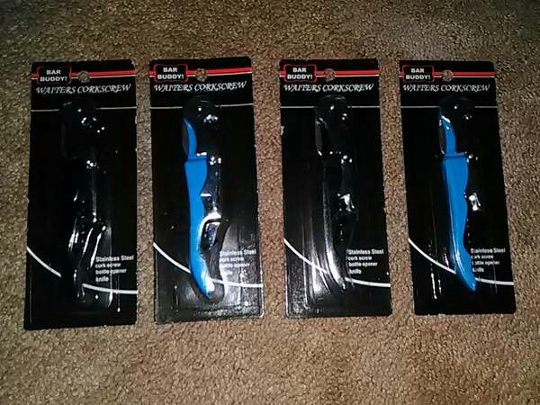 3 in 1 Stainless steel cork screw, bottle opener and more! New!