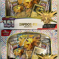 Pokemon 151: ZAPDOS EX PREMIUM COLLECTION x2