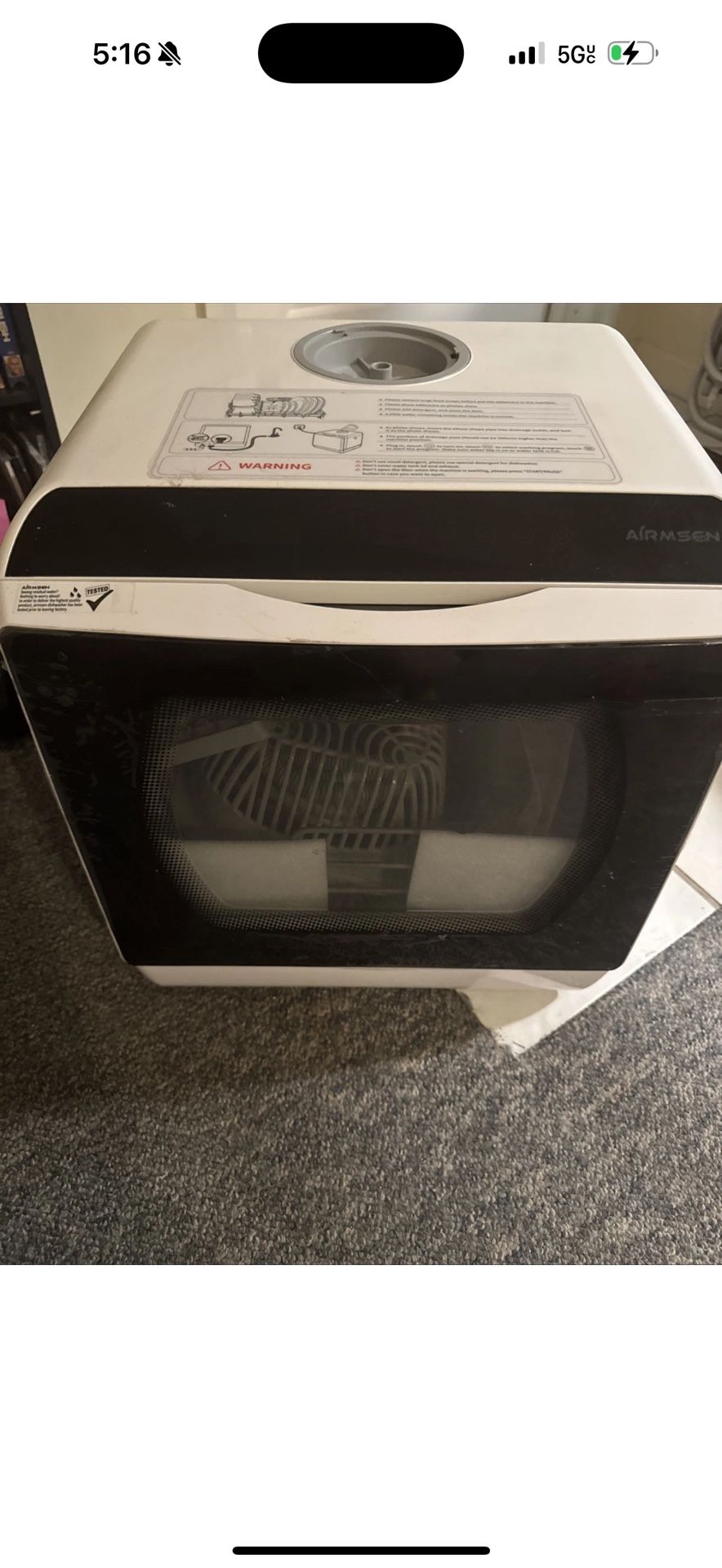 Airsmen Portable Dishwasher 