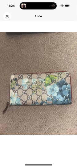 Gucci wallet, Red with floral