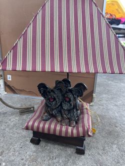 Vintage Tyndale Terrier Dog Lamp