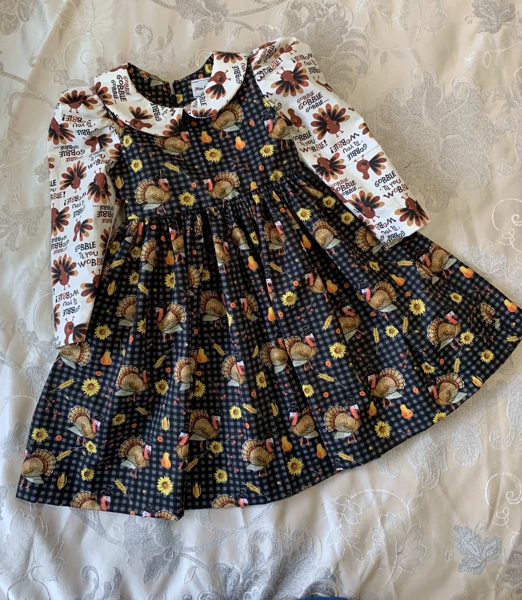 Miss Smarty Pants Fall Collection Dress Size 3T