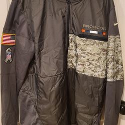 Nike Mens XL Salute to Service Denver Broncos Hybrid  Zip Jacket NFL 