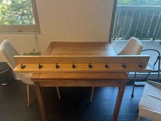 Wood hanging rack