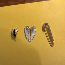 3 New Jewelry Brooches 