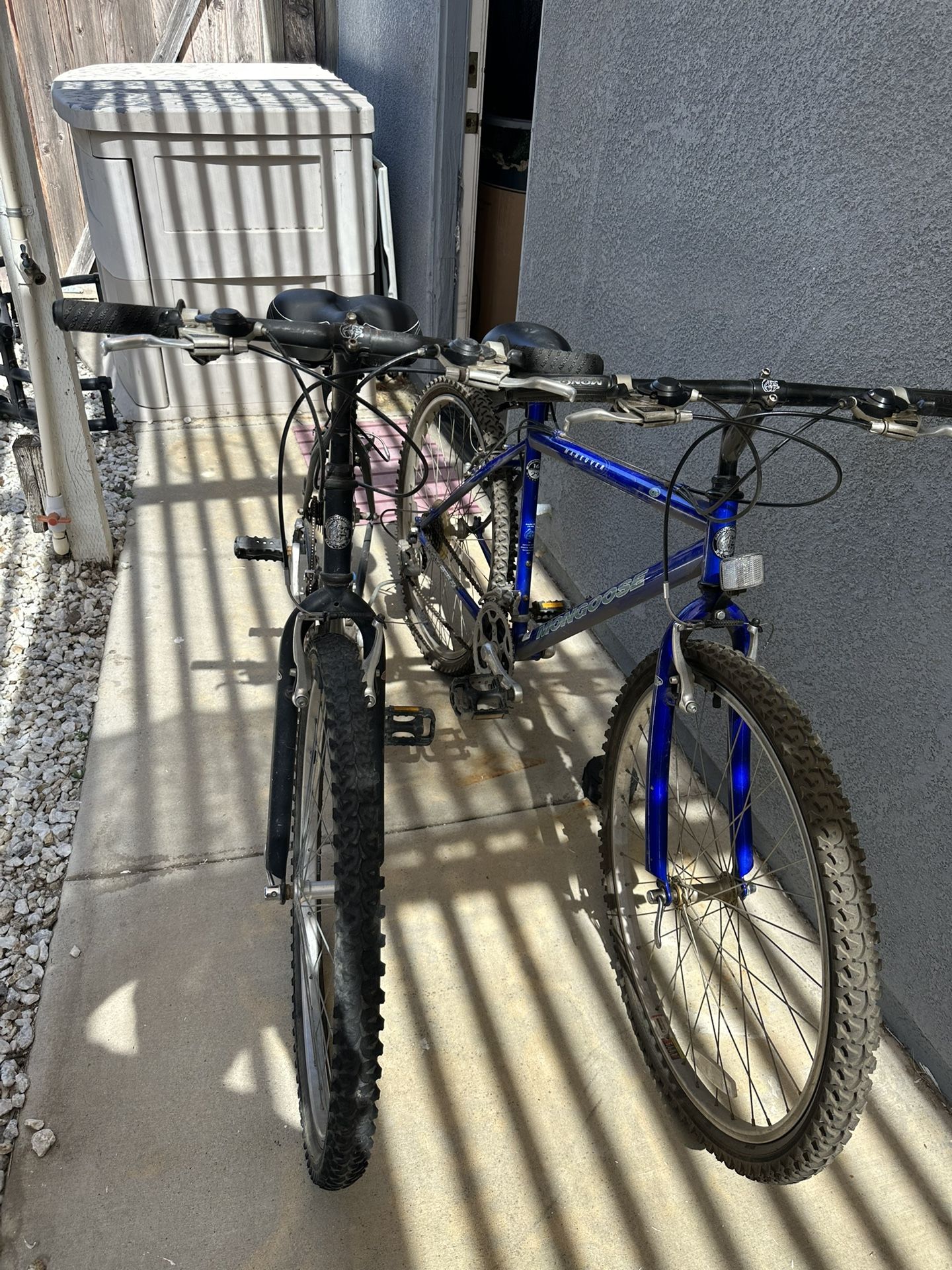 Two Mongoose Mountain Bikes