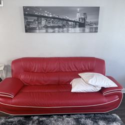 $500  OBO / 2 Red Couches & Love Seat  