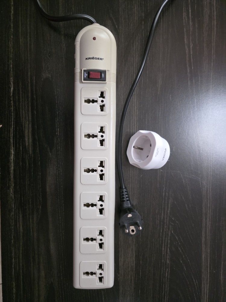 German/French Plug including VINTAR Euro to US Plug Adapter