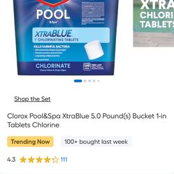 Clorox Tabs 5lb 1” 