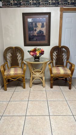 Rattan Wicker Patio Set With Table