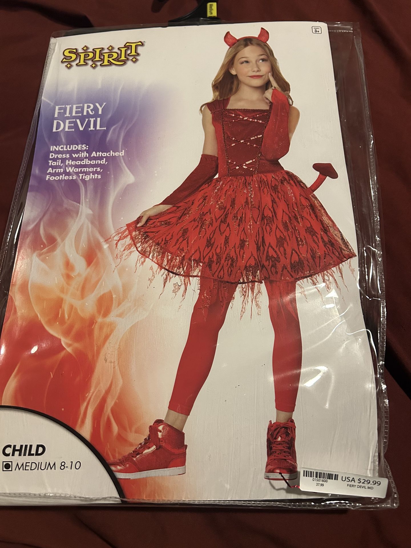 Halloween Costume - Spirit Fiery Devil Costume