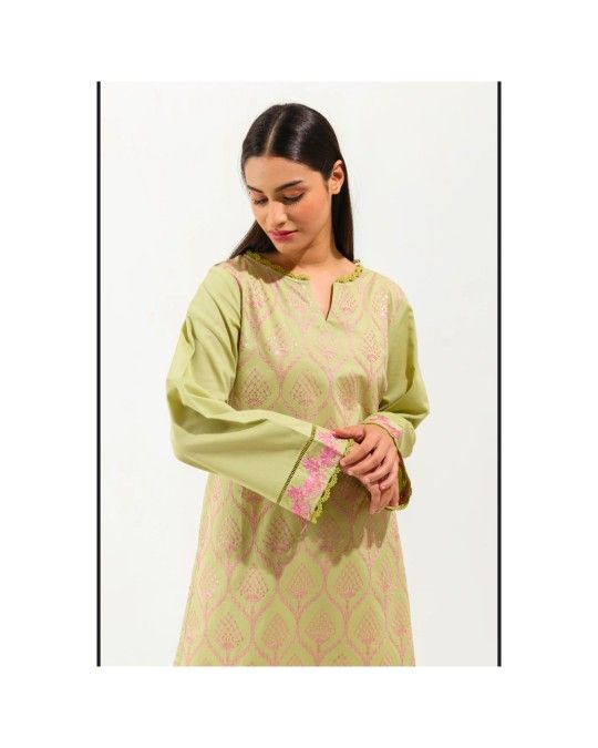 Beechtree Brand Women's Embroidered Kurti / Kurta Top, Size 10 Loose Fit