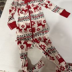 Hanna Anderson Reindeer PJs 18-24 Months