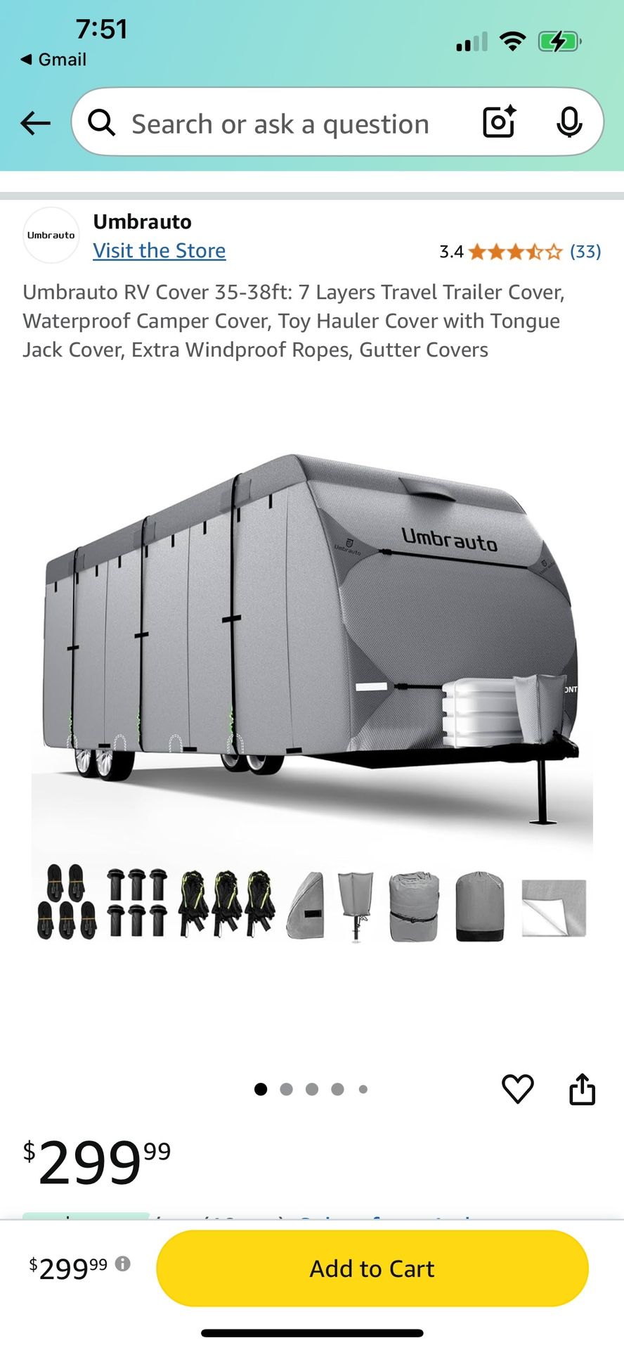 35-38’ RV COVER