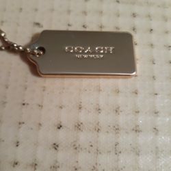 Coach Keychain Gold Finish