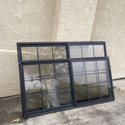 Large Black Windows