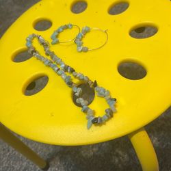 Earrings And A Necklace Set