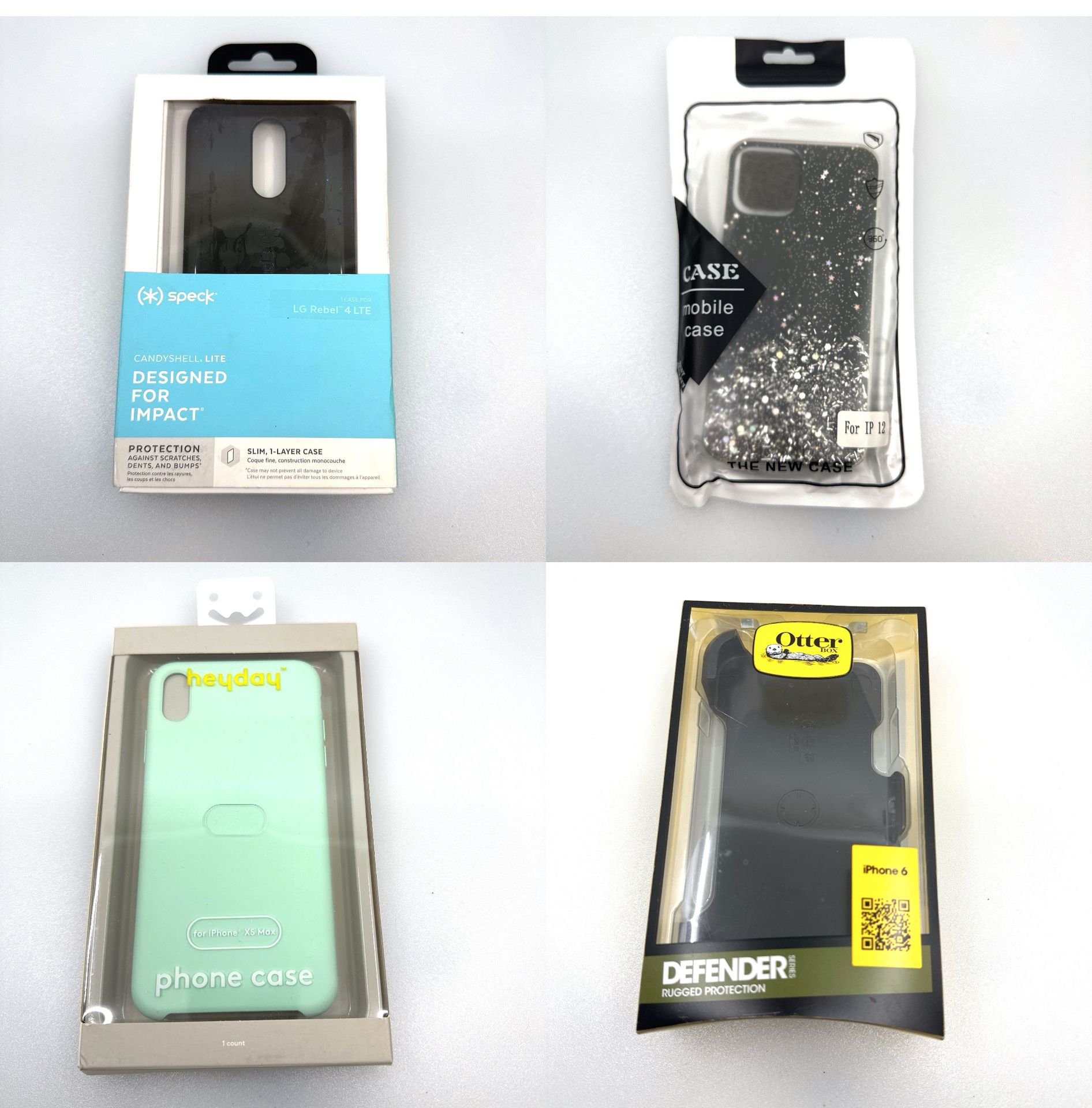 Phone Cases for iPhones 6 and XS Max, LG Rebel, & J2 Dash