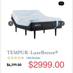 King Queen Size Tempurpedic ProAdapt,  ProBreeze,  LuxeBreeze Mattress  Pro Breeze /Luxe Adapt /Pro Adapt /Adapt /cloud /Tempur pedic contour Supreme 