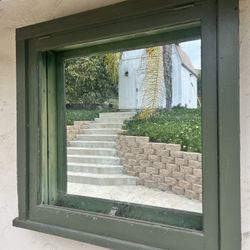 Antique Window Of The Daley Ranch House