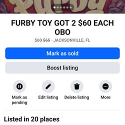 Furby Got 2   $50  Obo