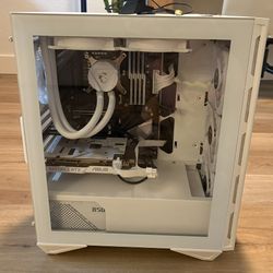 White High-end gaming/streaming PC - RTX 3060 | i9-9900K | 32GB RAM | Water cooled