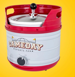 Gameday 4-Quart Kickin' Keg Slow Cooker with Lid and Ladle