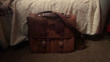 Leather suitcase