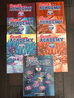 Beast Academy Math - Guide & Practice (3B, 3C, 3D Puzzles Set) LIKE NEW
