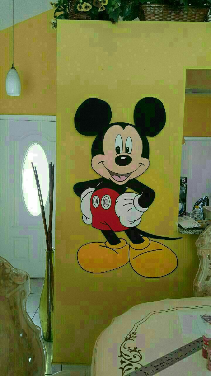 4ft tall wooden mickey mouse party props