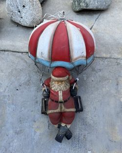 Vintage Santa Claus Parachute Decor