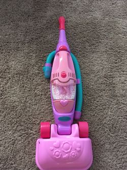Toddler pink vacuum cleaner
