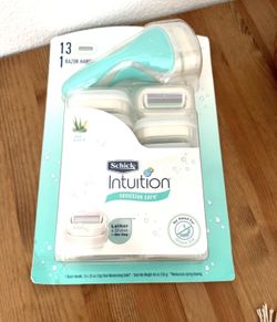 Schick Intuition Sensitive Care Razor - 1 Handle + 13 Cartridges