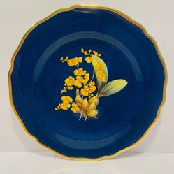 Spode Orchid Plate #9 Oncidium Ampliatum Majus Bone China Made in England 9”