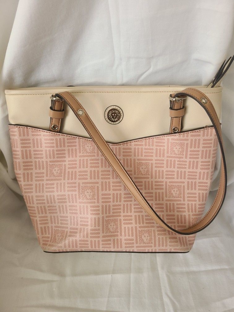 Anne Klein Large Women's Handbag Purse Tote Zipper Adjustable Straps